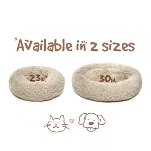 Coco Faux Fur Self Warming Indoor Round Donut Cuddler