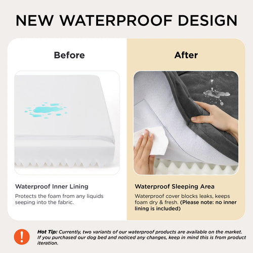 Bedsure Waterproof Orthopedic Dog Beds With Washable Removable Cover, Supportive Foam