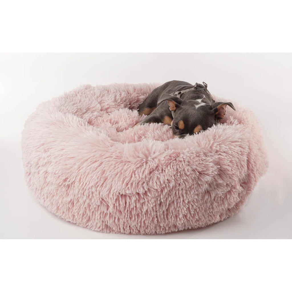 Correa Super Lux Shaggy Fur Donut Bolster Pet Bed