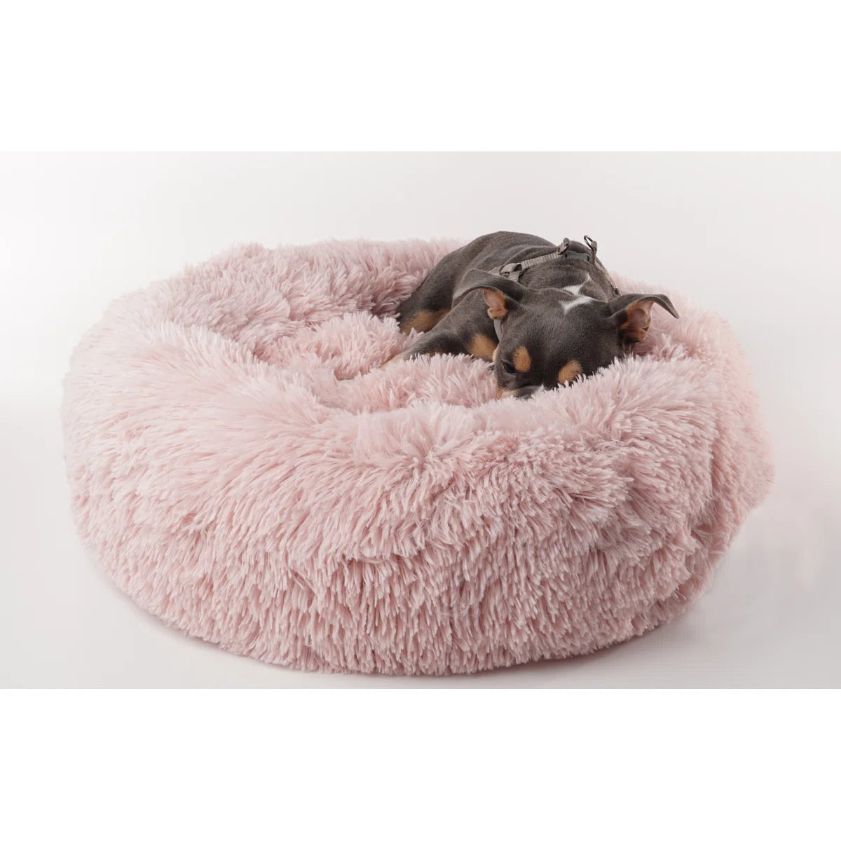 Correa Super Lux Shaggy Fur Donut Bolster Pet Bed