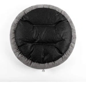 Round Donut Cat And Dog Cushion Bed, 20In Bed For Cats Or Small Dogs, Anti-Slip & Water-Resistant Bottom, Super Soft Durable Fabric Pet Beds, Washable Luxury Cat & Dog Bed Gray