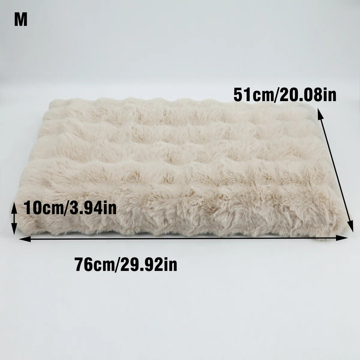6 Sizes Ultra Plush Pet Dog Bed, Fluffy Anti Anxiety Dog Cage Bed Mattress With Non-slip Bottom, Removable Waterproof Cover, Machine Washable