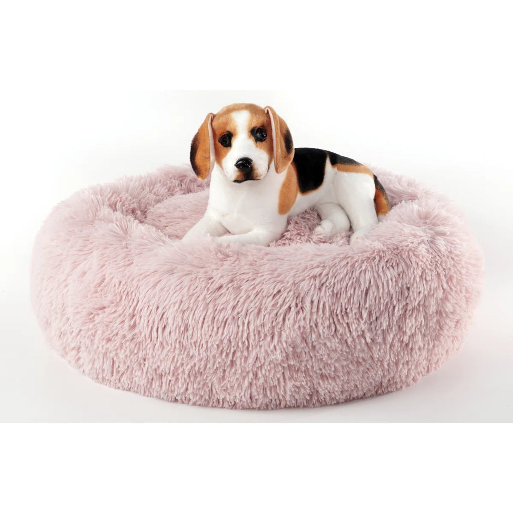 Correa Super Lux Shaggy Fur Donut Bolster Pet Bed