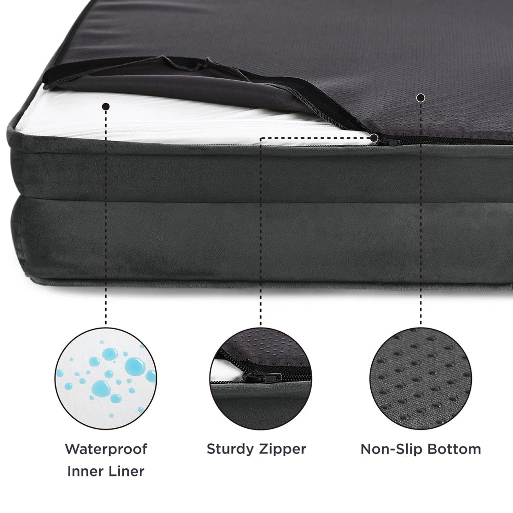 Bedsure Waterproof Orthopedic Dog Beds With Washable Removable Cover, Supportive Foam